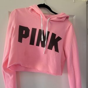 Victoria Secret PINK cropped hoodie sweater XS
